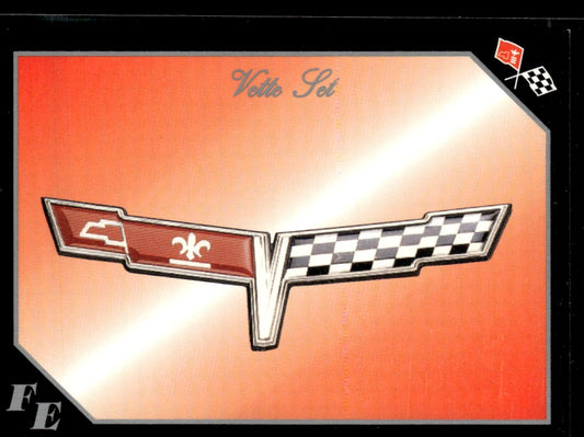 1991 Collect-A-Card Vette Set #73 Corvette Flag Emblem 1363