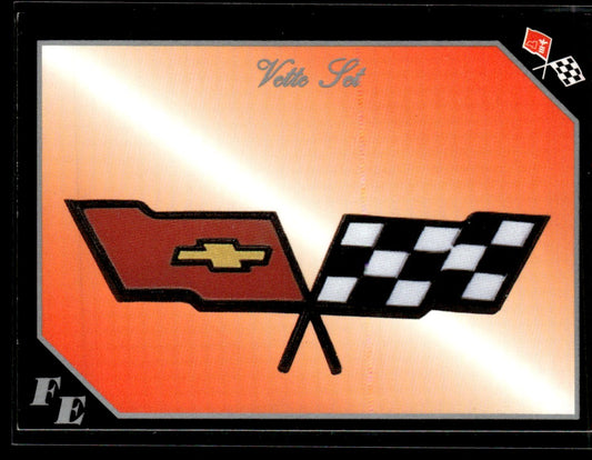 1991 Collect-A-Card Vette Set #78 Corvette Flag Emblem 1363