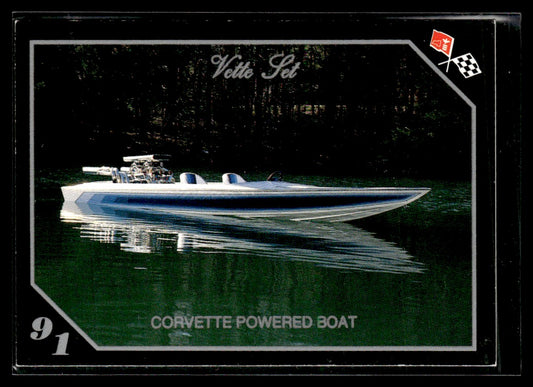 1991 Collect-A-Card Vette Set #92 1991 Corvette Jet Boat 1363