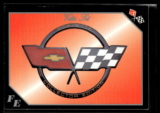 1991 Collect-A-Card Vette Set #82 Corvette Flag Emblem 1363