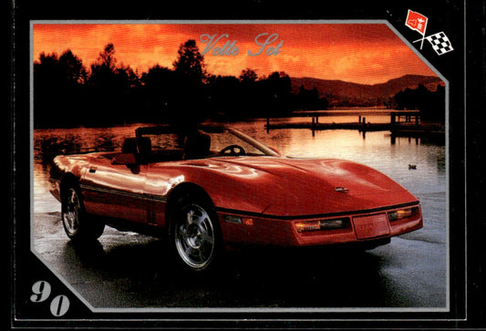 1991 Collect-A-Card Vette Set #74 1990 Corvette Convertible 1363