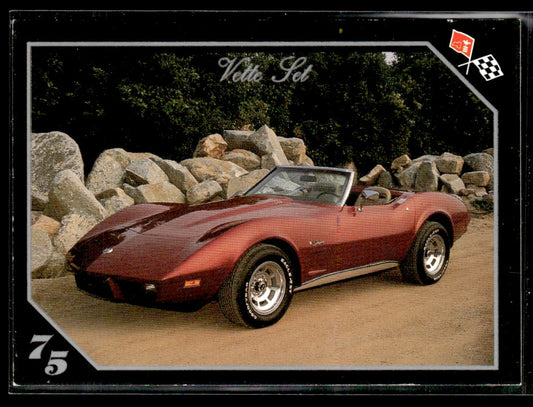 1991 Collect-A-Card Vette Set #42 1975 Corvette Convertible 1363