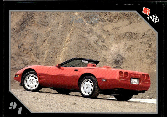1991 Collect-A-Card Vette Set #77 1991 Corvette Convertible 1363