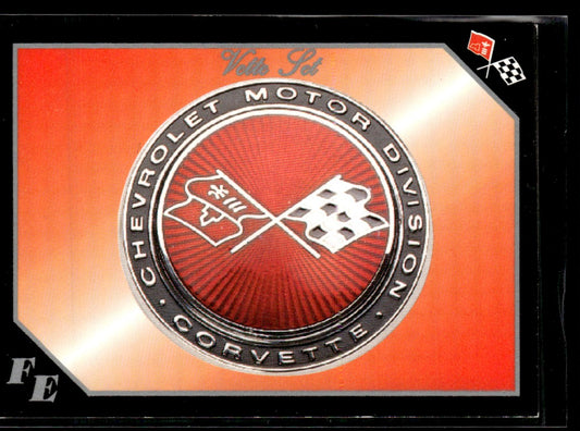 1991 Collect-A-Card Vette Set #55 Corvette Flag Emblem 1363