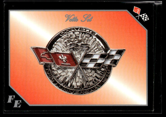 1991 Collect-A-Card Vette Set #67 Corvette Flag Emblem 1363