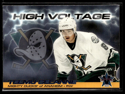 2000-01 Pacific Vanguard High Voltage #2 Teemu Selanne Anaheim Mighty Ducks 2245