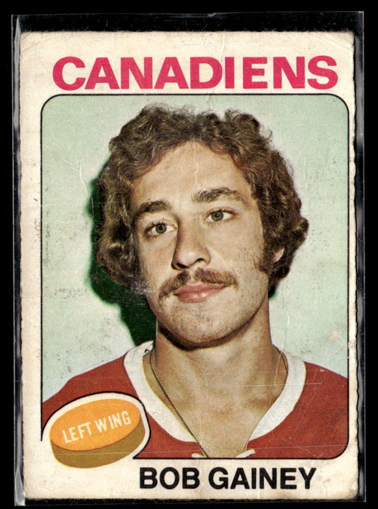 1975-76 O-Pee-Chee #278 Bob Gainey Montreal Canadiens 2244