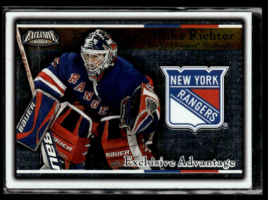 2002-03 Pacific Exclusive Advantage #12 Mike Richter New York Rangers 2244