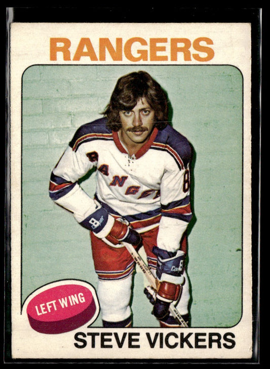 1975-76 O-Pee-Chee #19 Steve Vickers New York Rangers 2361
