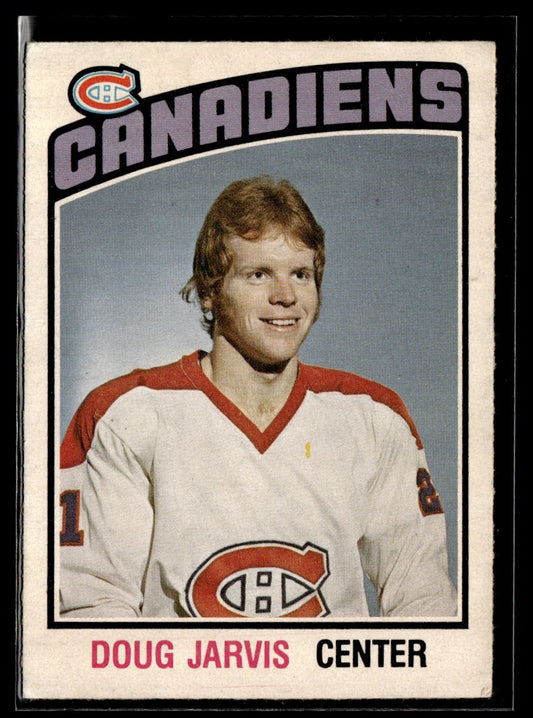 1976-77 O-Pee-Chee #313 Doug Jarvis RC Montreal Canadiens 2361