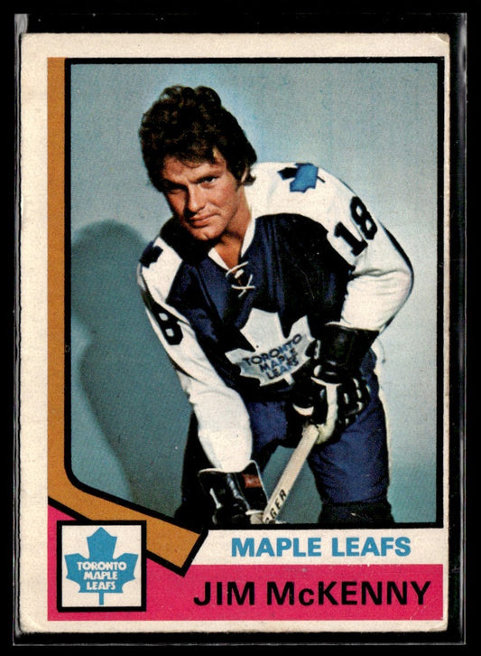 1974-75 O-Pee-Chee #198 Jim McKenny Toronto Maple Leafs 2361