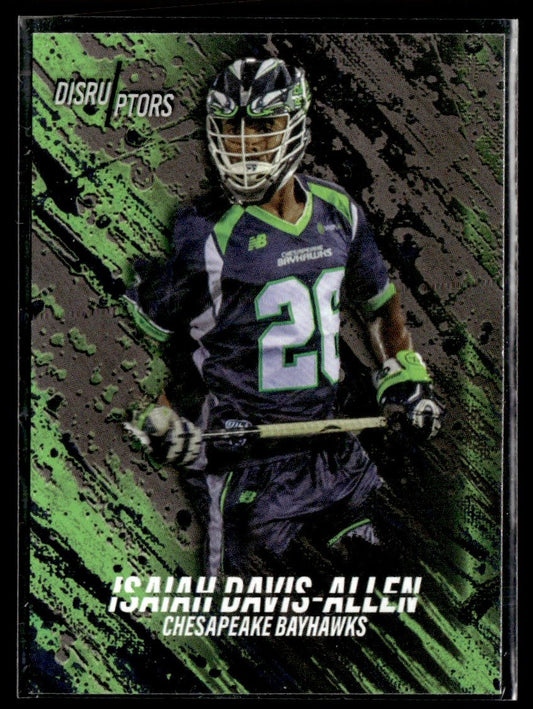 2019 Parkside MLL Disruptors #DS-07 Isaiah Davis-Allen Chesapeake Bayhawks 1364