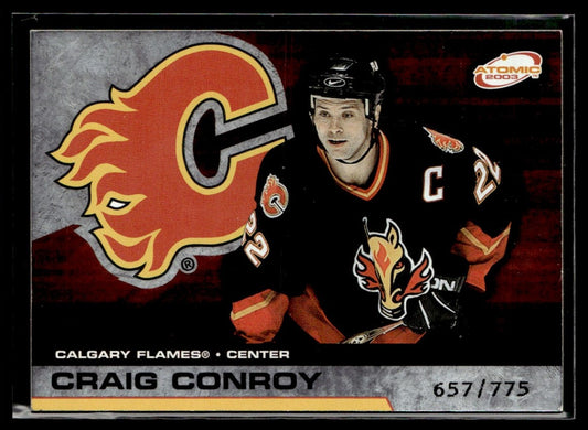 2002-03 Pacific Atomic Hobby Parallel #12 Craig Conroy SN Calgary Flames 2353