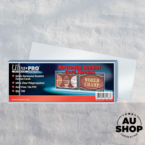 UltraPro Protecteurs souples pour cartes du type booklet horizontal (sleeves) paquet de 100