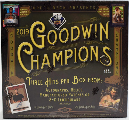 2019 Upper Deck Goodwin Champions Hobby Boîte