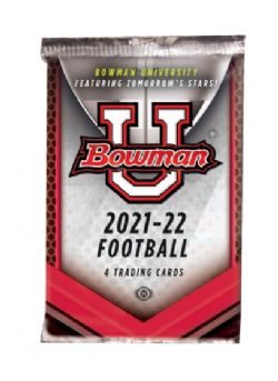 2021-22 Bowman University Football Hobby Paquet
