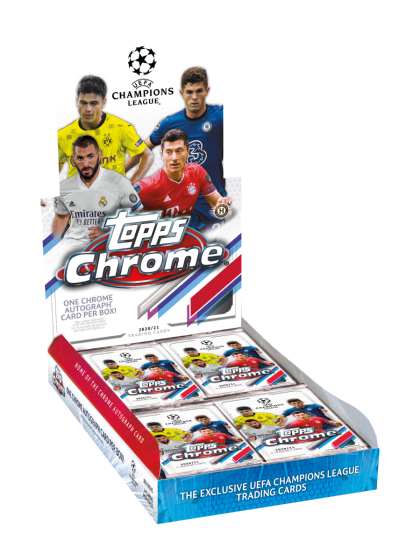2020-21 Topps Chrome UEFA Champions League Hobby Boîte