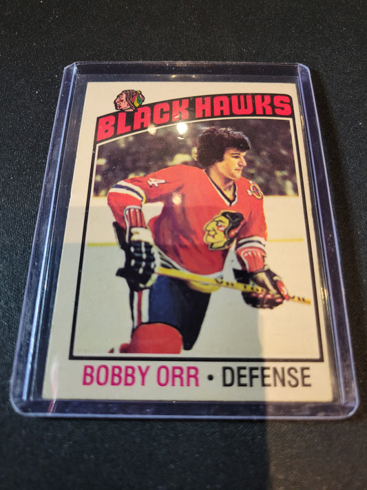 1976-77 O-Pee-Chee #213 Bobby Orr Chicago Blackhawks 9999 (2)