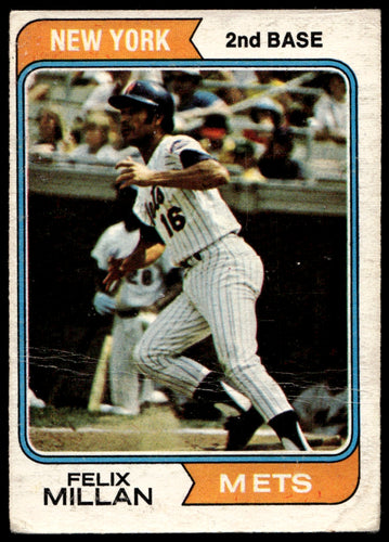 1974 O-Pee-Chee  #132 Felix Millan   New York Mets 1111