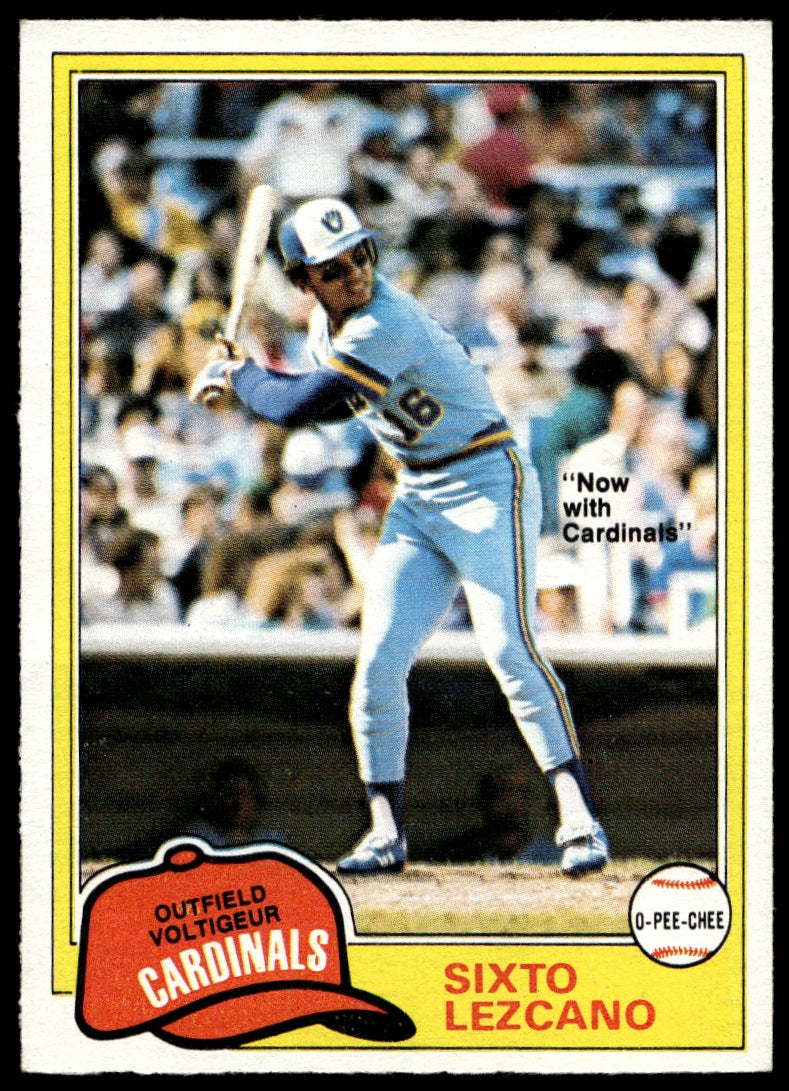 1981 O-Pee-Chee  #25 Sixto Lezcano   Milwaukee Brewers 1111