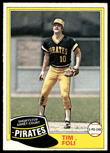 1981 O-Pee-Chee  #38 Tim Foli  DP  Pittsburgh Pirates 1111