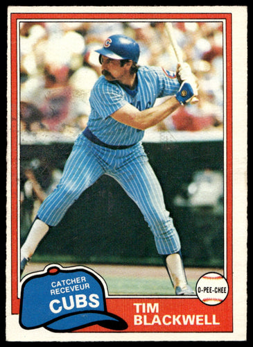 1981 O-Pee-Chee  #43 Tim Blackwell   Chicago Cubs 1111