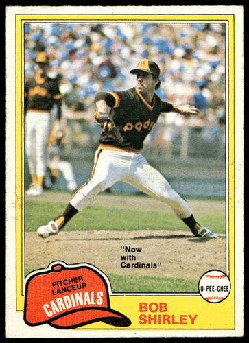 1981 O-Pee-Chee  #49 Bob Shirley   San Diego Padres 1111