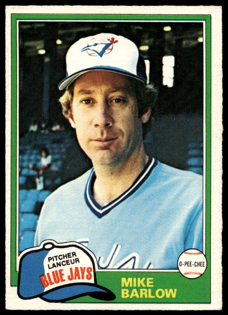 1981 O-Pee-Chee  #77 Mike Barlow   Toronto Blue Jays 1111