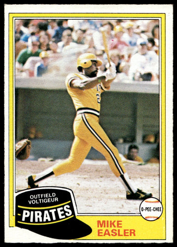 1981 O-Pee-Chee  #92 Mike Easler   Pittsburgh Pirates 1111