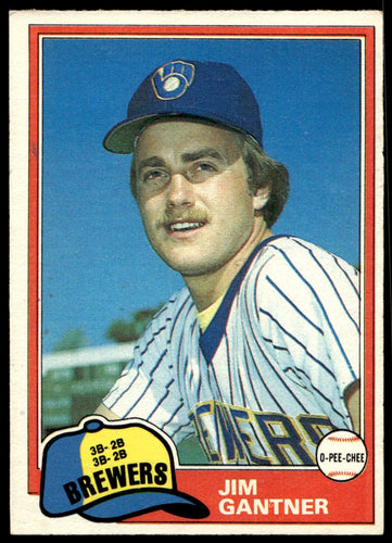 1981 O-Pee-Chee  #122 Jim Gantner   Milwaukee Brewers 1111