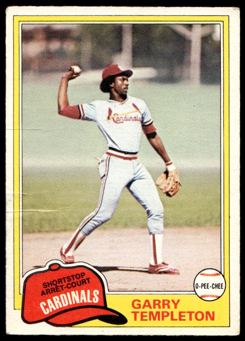 1981 O-Pee-Chee  #144 Garry Templeton   St. Louis Cardinals 1111