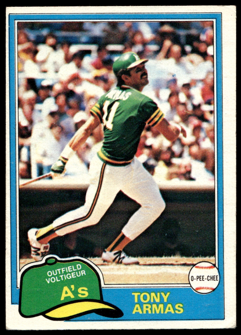 1981 O-Pee-Chee  #151 Tony Armas   Oakland Athletics 1111