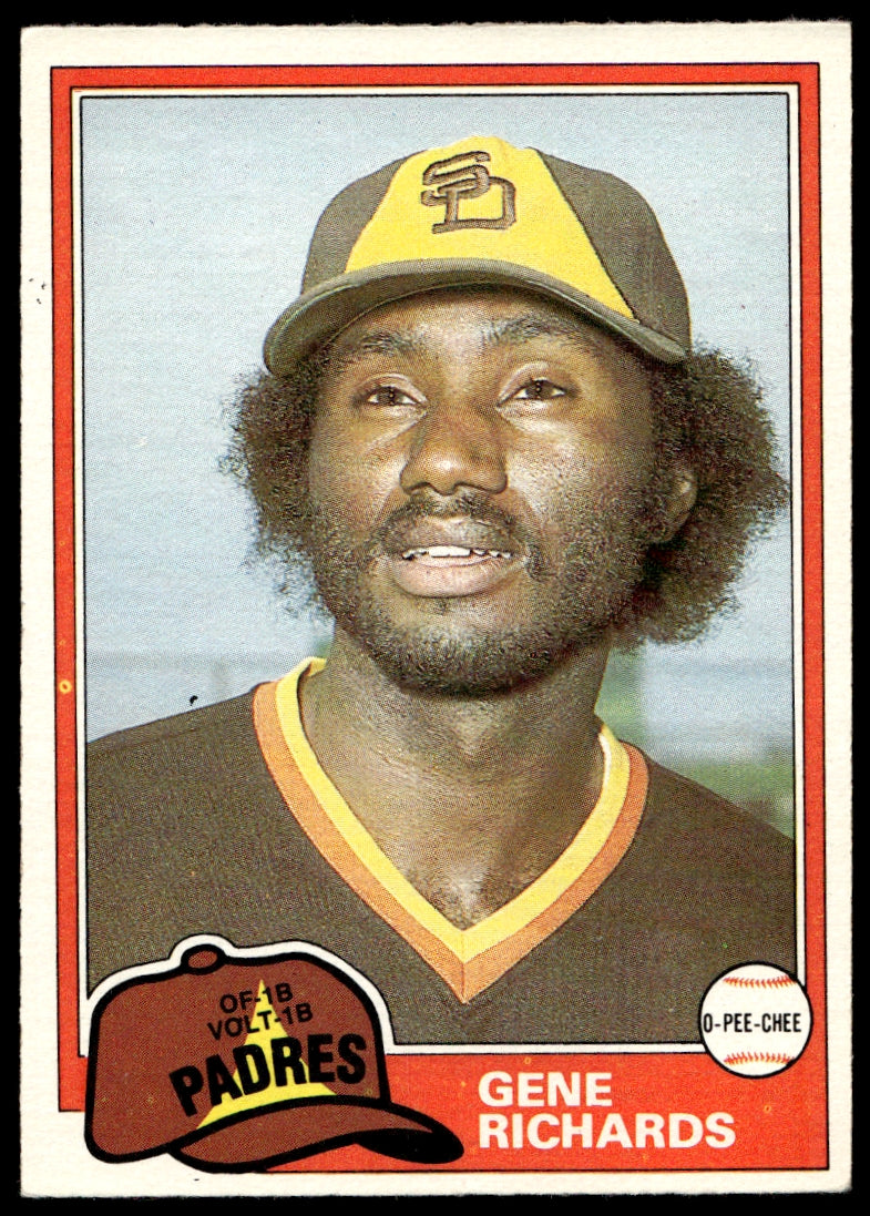 1981 O-Pee-Chee  #171 Gene Richards   San Diego Padres 1111