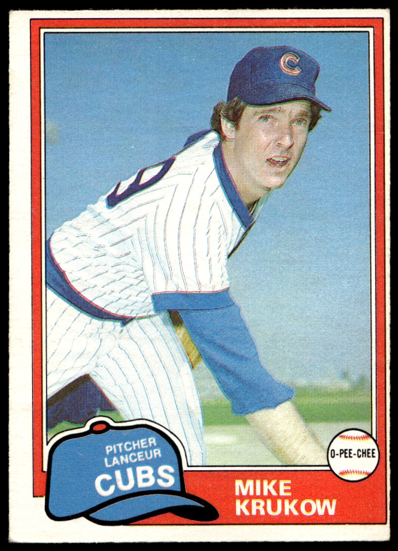 1981 O-Pee-Chee  #176 Mike Krukow   Chicago Cubs 1111