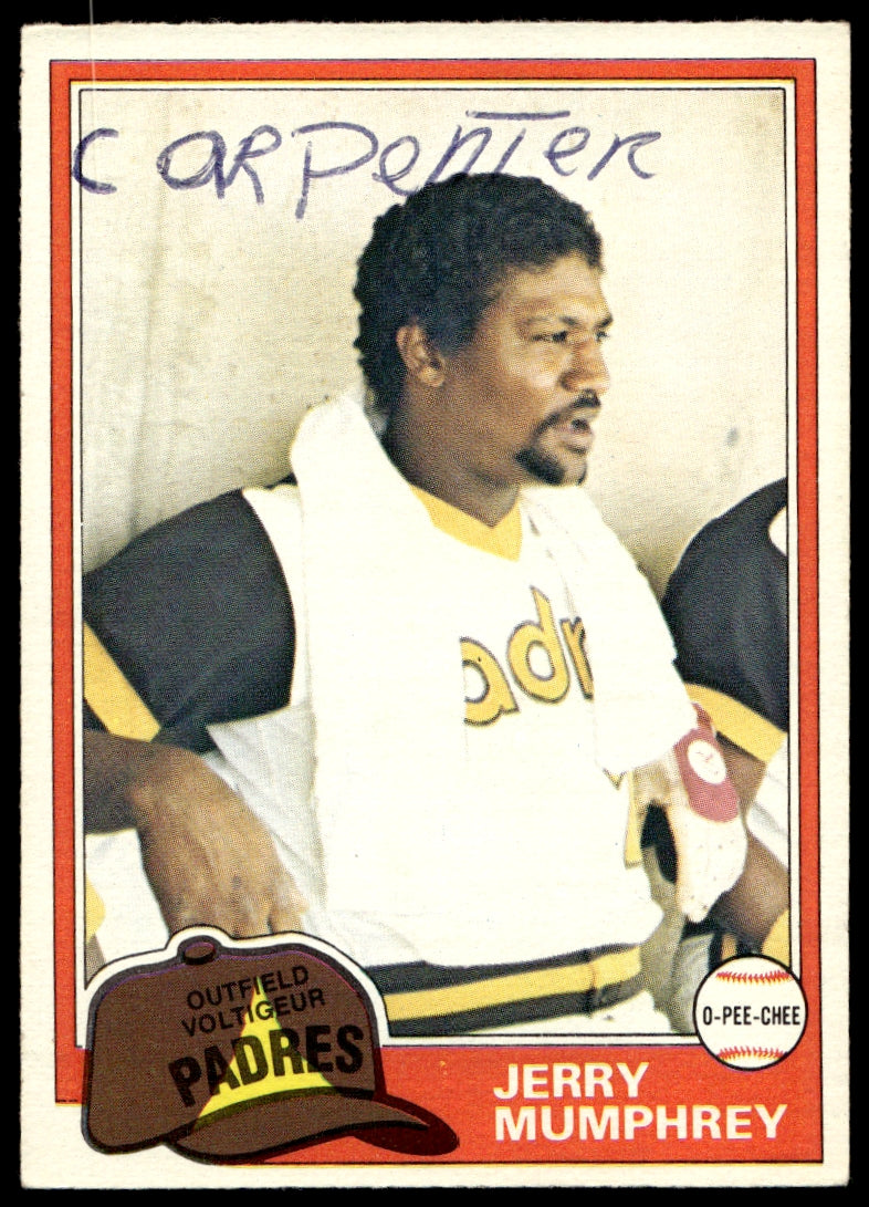 1981 O-Pee-Chee  #196 Jerry Mumphrey   San Diego Padres 1111