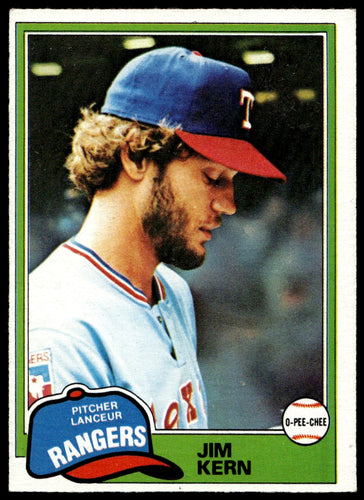 1981 O-Pee-Chee  #197 Jim Kern   Texas Rangers 1111