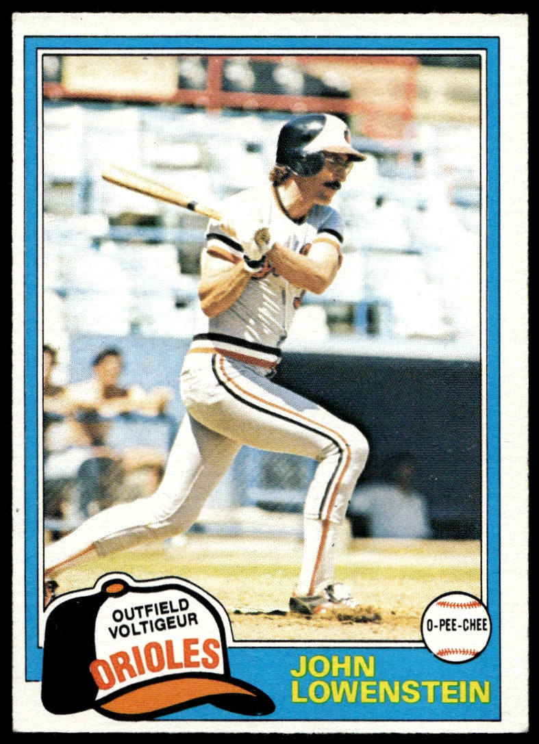 1981 O-Pee-Chee  #199 John Lowenstein   Baltimore Orioles 1111