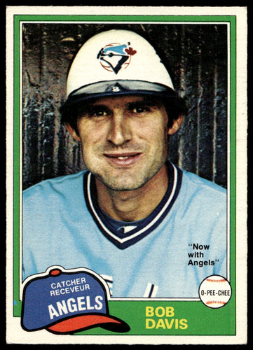 1981 O-Pee-Chee  #221 Bob Davis   Toronto Blue Jays 1111
