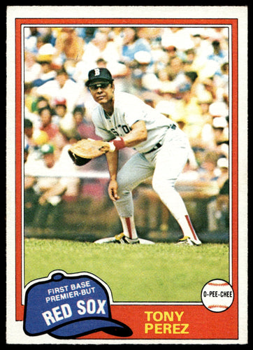 1981 O-Pee-Chee  #231 Tony Perez   Boston Red Sox 1111