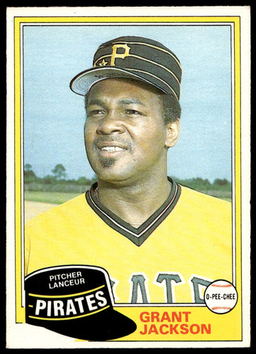 1981 O-Pee-Chee  #232 Grant Jackson   Pittsburgh Pirates 1111