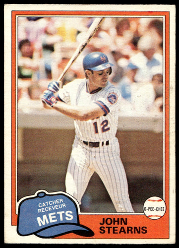 1981 O-Pee-Chee  #255 John Stearns   New York Mets 1111