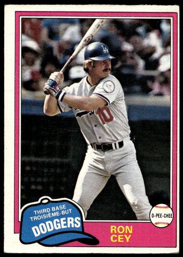 1981 O-Pee-Chee  #260 Ron Cey   Los Angeles Dodgers 1111