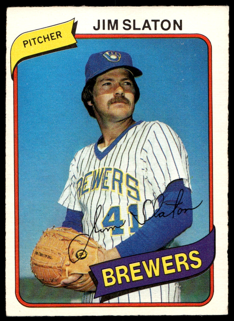 1980 O-Pee-Chee  #10 Jim Slaton   Milwaukee Brewers 1111