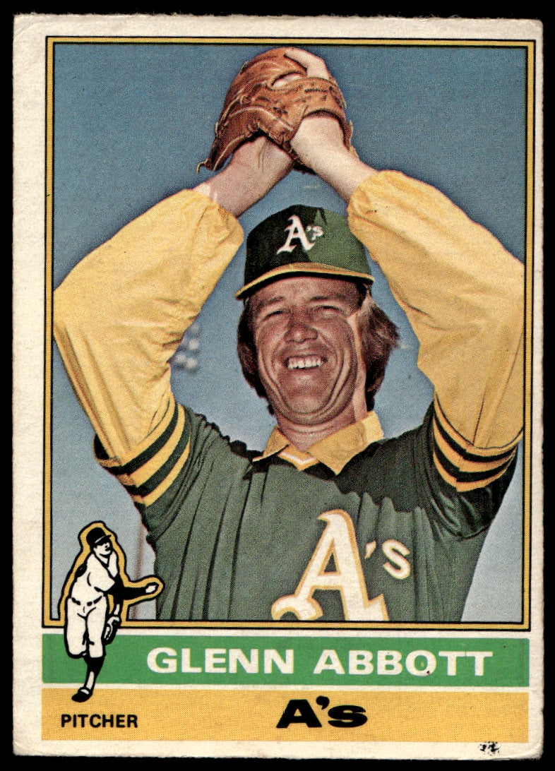 1976 O-Pee-Chee  #322 Glenn Abbott   Oakland Athletics 1111