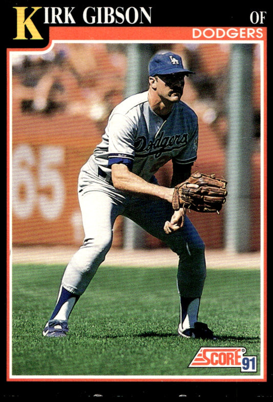 1991 Score  #800 Kirk Gibson   Los Angeles Dodgers 1111