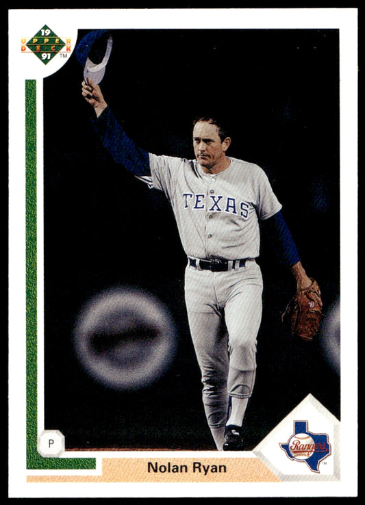 1991 Upper Deck  #345 Nolan Ryan   Texas Rangers 1111