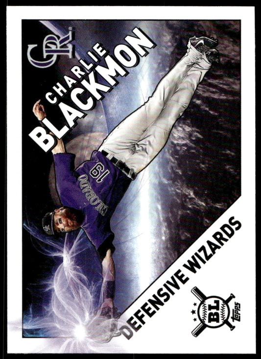 2020  Topps Big League Defensive Wizards #DW-10 Charlie Blackmon Rockies 1115