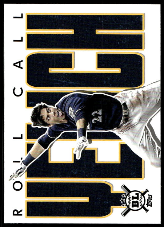 2020  Topps Big League Roll Call #RC-8 Christian Yelich Brewers 1115