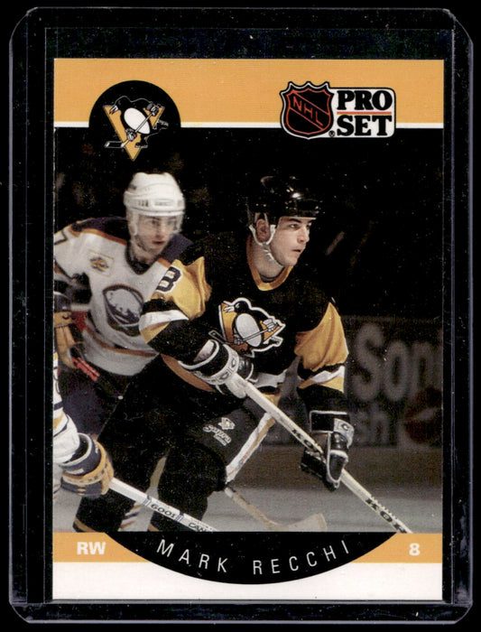 1990 Pro Set  #239 Mark Recchi RC  Pittsburgh Penguins 2111