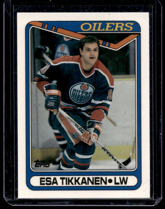1990 Topps Tiffany #156 Esa Tikkanen RC  Edmonton Oilers 2111